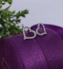 Crown Moissanite Sterling Silver Earring