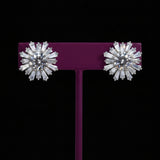 Maggie Moissanite Sterling Silver Earring