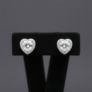 Livia Moissanite Sterling Silver Earring