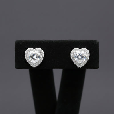 Livia Moissanite Sterling Silver Earring