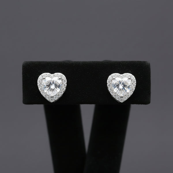 Livia Moissanite Sterling Silver Earring