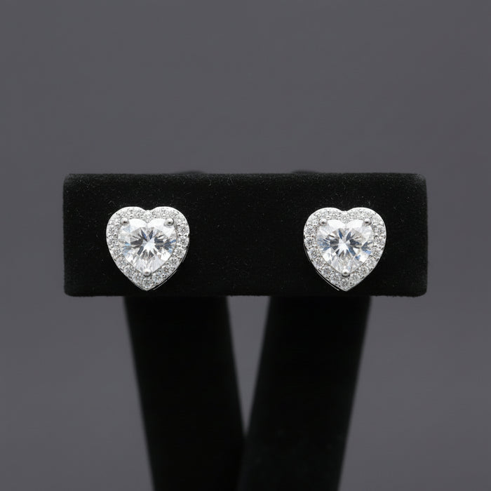 Livia Moissanite Sterling Silver Earring