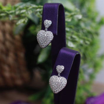 Estelle Moissanite Sterling Silver Earring