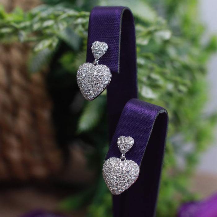 Estelle Moissanite Sterling Silver Earring