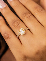 Natalia Emerald 18Karat Yellow Gold Engagement Ring
