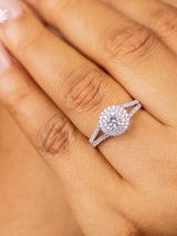 Farah 18Karat White Gold Engagement Ring