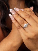 Farah 18Karat White Gold Engagement Ring