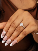 Brenda Pear 18Karat White Gold Engagement Ring