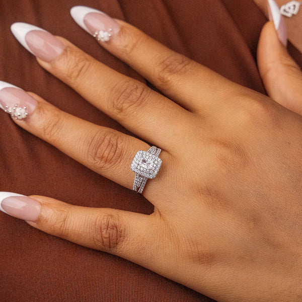 Etoro Sterling Silver Engagement Ring