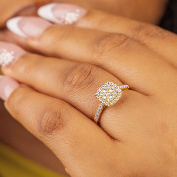 Rita 18Karat Yellow Gold Diamond Engagement Ring