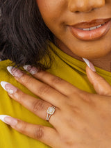 June 18Karat Yellow Gold Diamond Engagement Ring