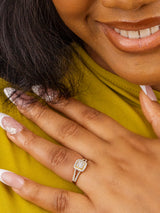 June 18Karat Yellow Gold Diamond Engagement Ring
