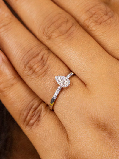 Megan 18Karat White Gold Diamond Engagement Ring
