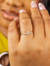 Megan 18Karat Yellow Gold Diamond Engagement Ring
