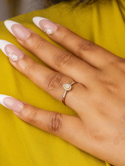 Megan 18Karat Yellow Gold Diamond Engagement Ring
