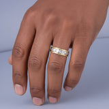 Bentley 10Karat Two-Tone Gold Wedding Band