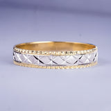 Bentley 10Karat Two-Tone Gold Wedding Band