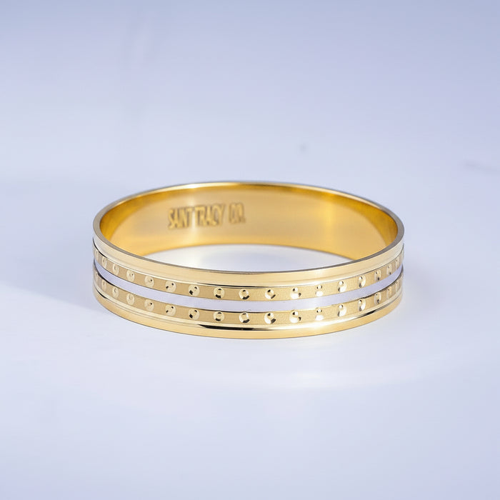 Ezra 10Karat Two-Tone Gold Wedding Band
