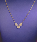 Iro Oval 10Karat Yellow Gold Moissanite Necklace