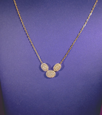 Iro Oval 10Karat Yellow Gold Moissanite Necklace