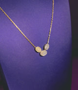 Iro Oval 10Karat Yellow Gold Moissanite Necklace