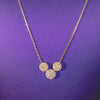 Iro Round 10Karat Yellow Gold Moissanite Necklace