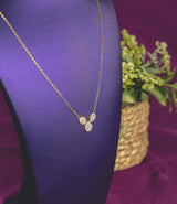 Iro Pear 10Karat Yellow Gold Moissanite Necklace