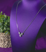 Iro Pear 10Karat White Gold Moissanite Necklace