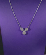Iro Pear 10Karat White Gold Moissanite Necklace