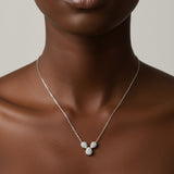 Iro Pear 10Karat White Gold Moissanite Necklace