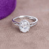 Katrina Oval Sterling Silver Adjustable Ring