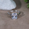 Sarah Emerald Sterling Silver Adjustable Ring