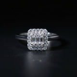 Brenda Cushion Sterling Silver Adjustable Ring