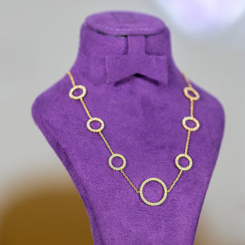 Isabella 10Karat Yellow Gold Moissanite Necklace