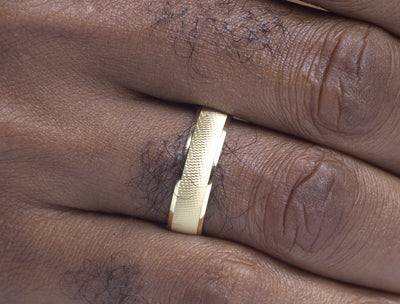 Joe 18Karat Yellow Gold Wedding Band/ Ghana