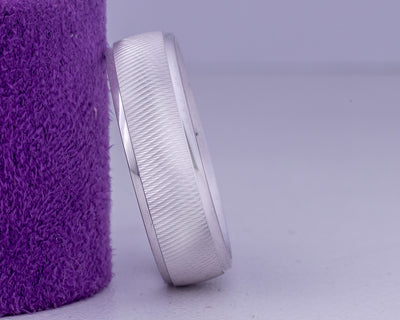 Joe 18Karat White Gold Wedding Band/ Ghana