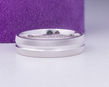 White Gold Wedding Band