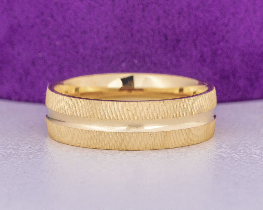 Justin 18Karat Yellow Gold Wedding Band – Saint Tracy