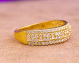 Kasandra 18Karat Yellow Gold Diamond Wedding Band