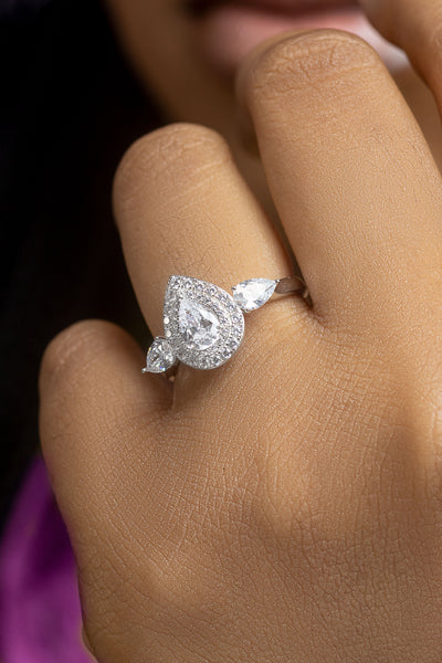 Sterling Silver Engagement Ring