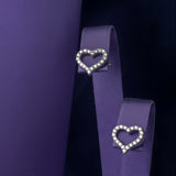 Crown Moissanite Sterling Silver Earring