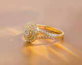 Leena Oval 18Karat Yellow Gold VS Diamond Engagement Ring