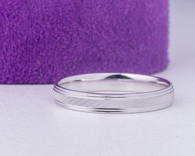 White Gold Wedding Band