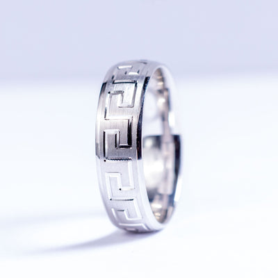 White Gold Wedding Band