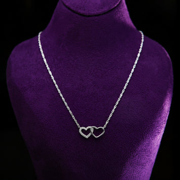 Loveth 2MM 18Karat White Gold Diamond Necklace