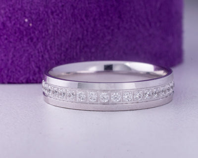 White Gold Wedding Band