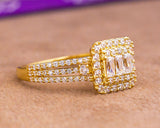 Luisa Cushion 18Karat Yellow Gold Engagement Ring