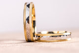 Luna 18Karat Two- Tone Gold Wedding Band