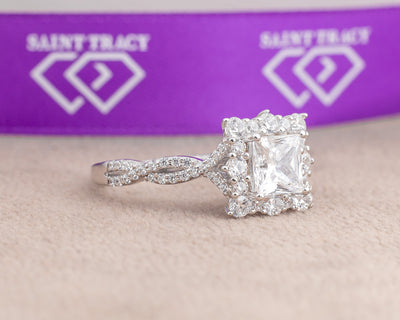 Marie Sterling Silver Engagement Ring