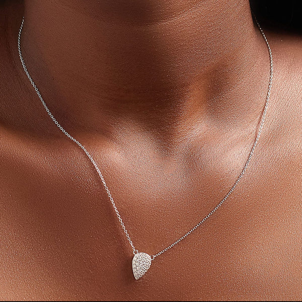 Marilyn Moissanite Sterling Silver Necklace